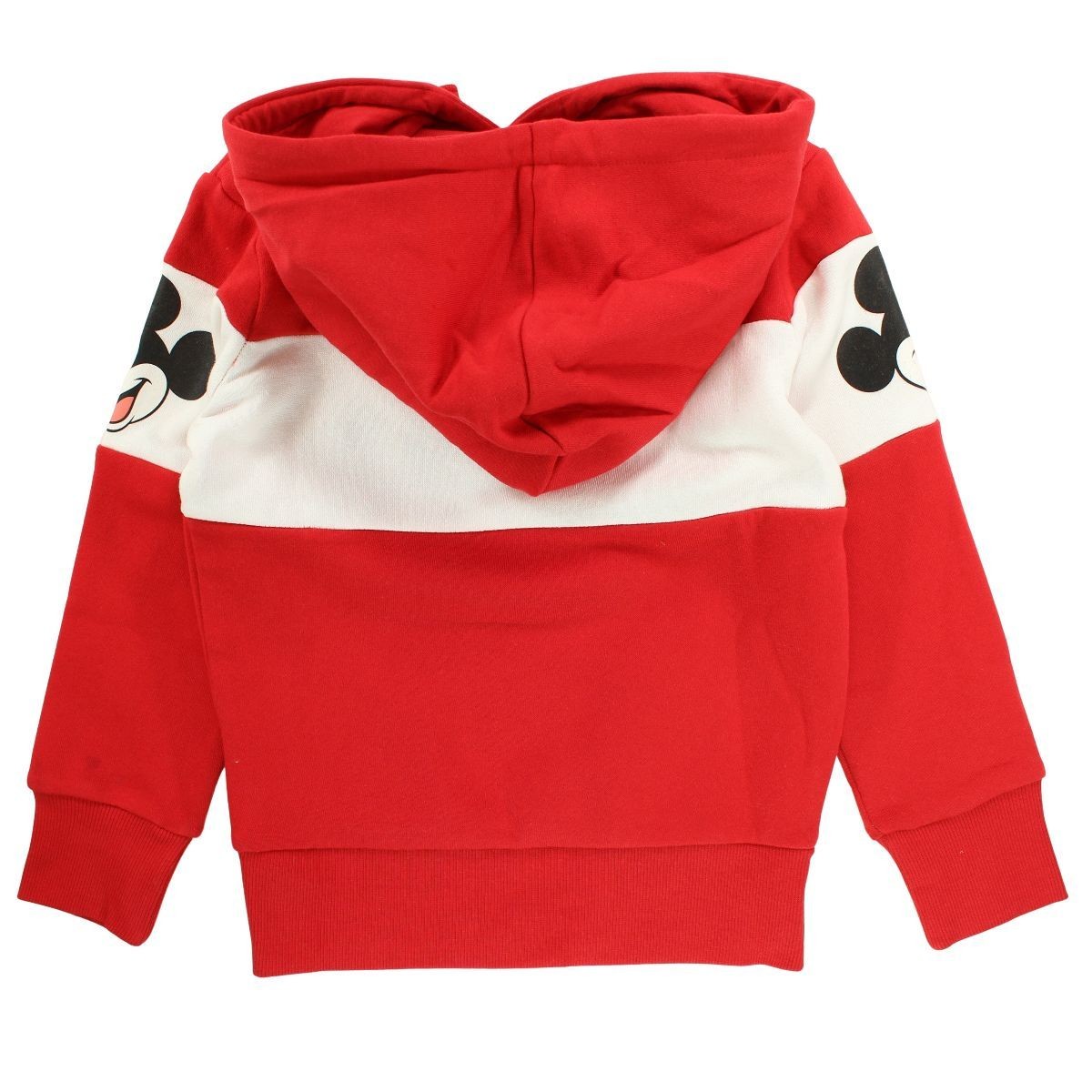 Sweat capuche mickey - 3/4A Garçon - Enfant - Rouge - Coton/Polyester, POLAIRE 260 G/M2 BROSSÉ - TrendyFlair
