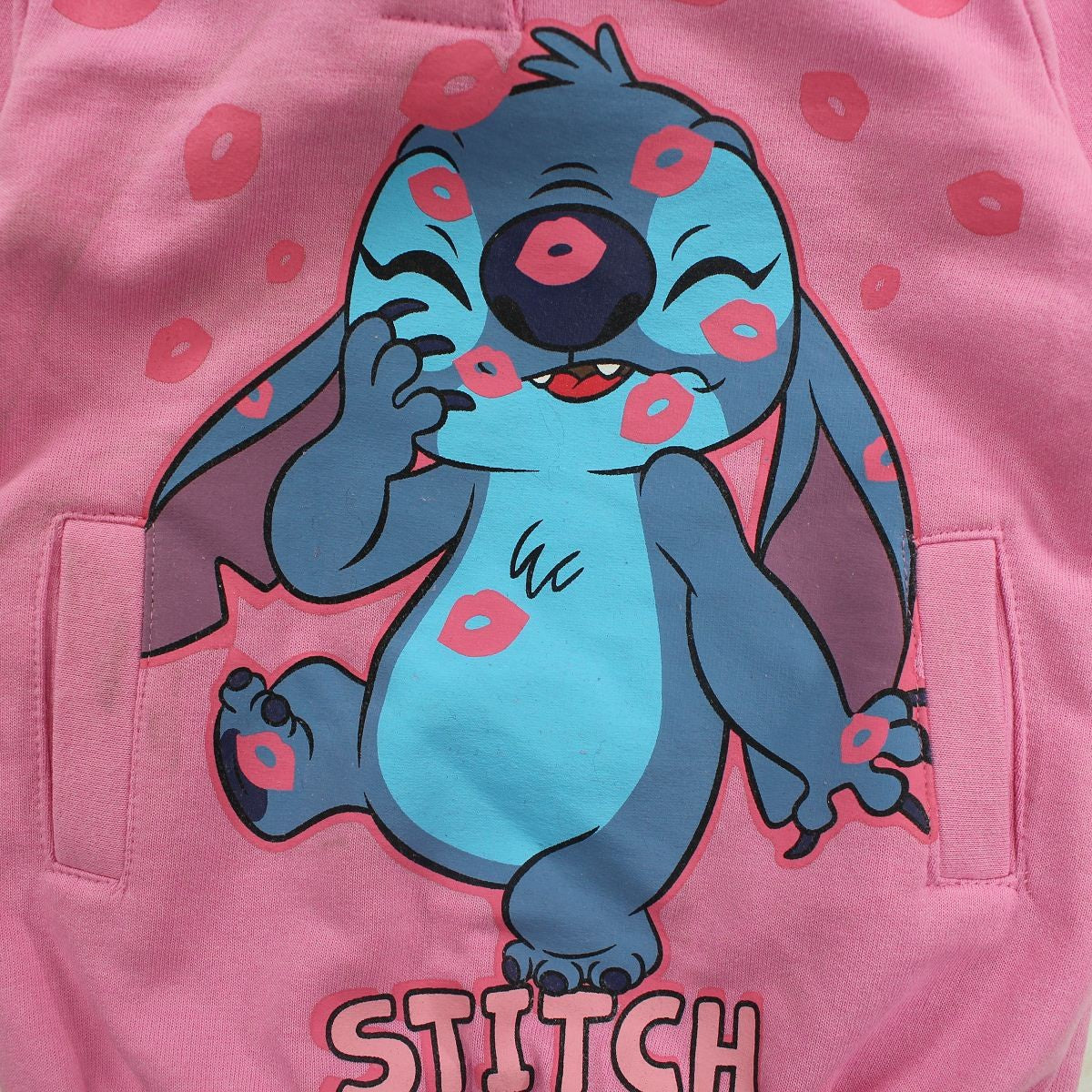 Robe bebe polaire Lilo & Stitch - 3M Bébé Fille - Enfant - Rose - 60% Coton 40% Polyester - TrendyFlair