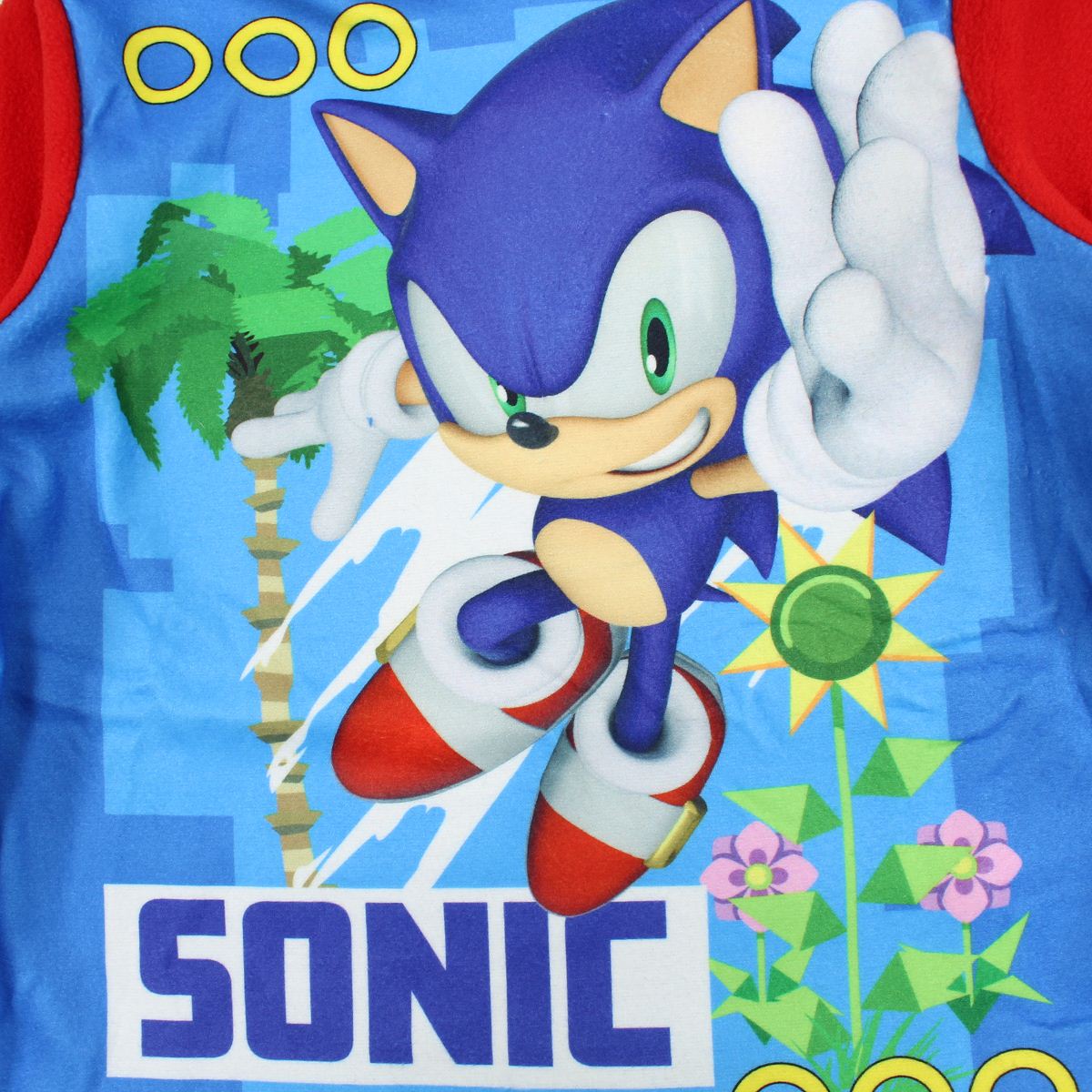 Pyjama polaire Sonic - 3A Garçon - Enfant - Bleu - 100% Polyester - TrendyFlair