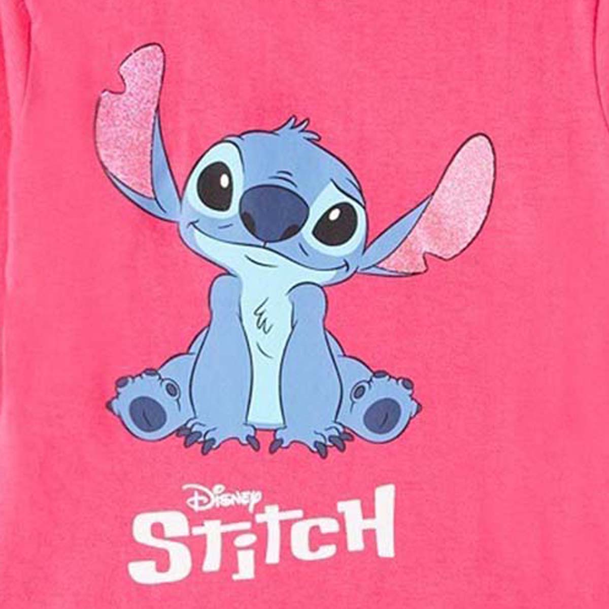 T-Shirt Lilo & Stitch - 2A Fille - Enfant - Fushia - 100% Coton - TrendyFlair