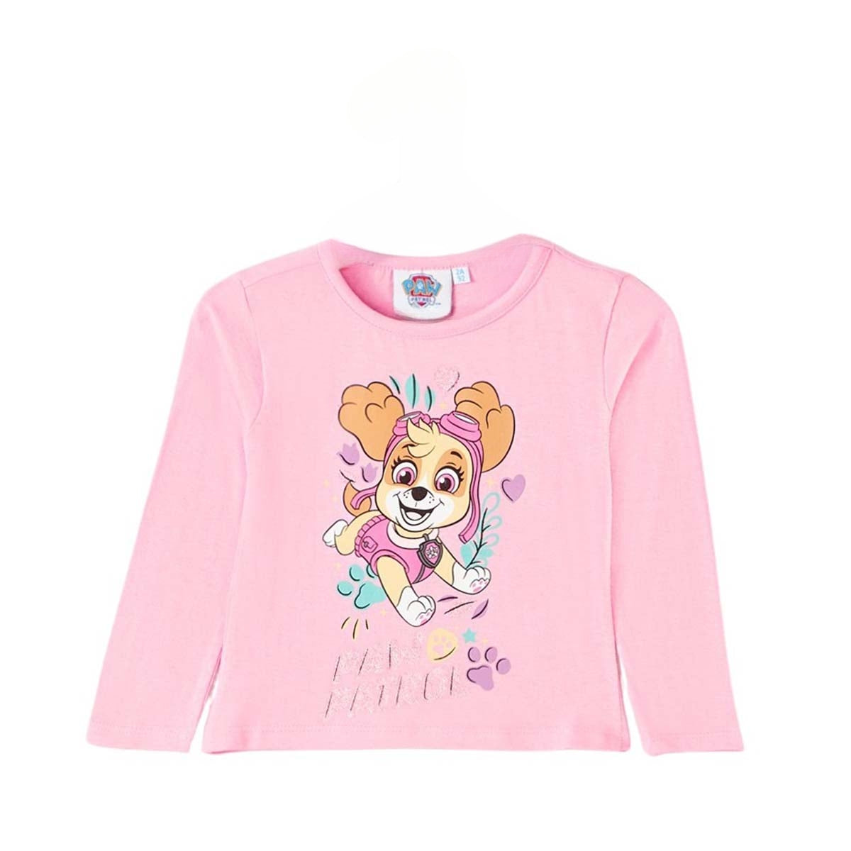 T-Shirt Paw Patrol - 2A Fille - Enfant - Rose - 100% Coton - TrendyFlair