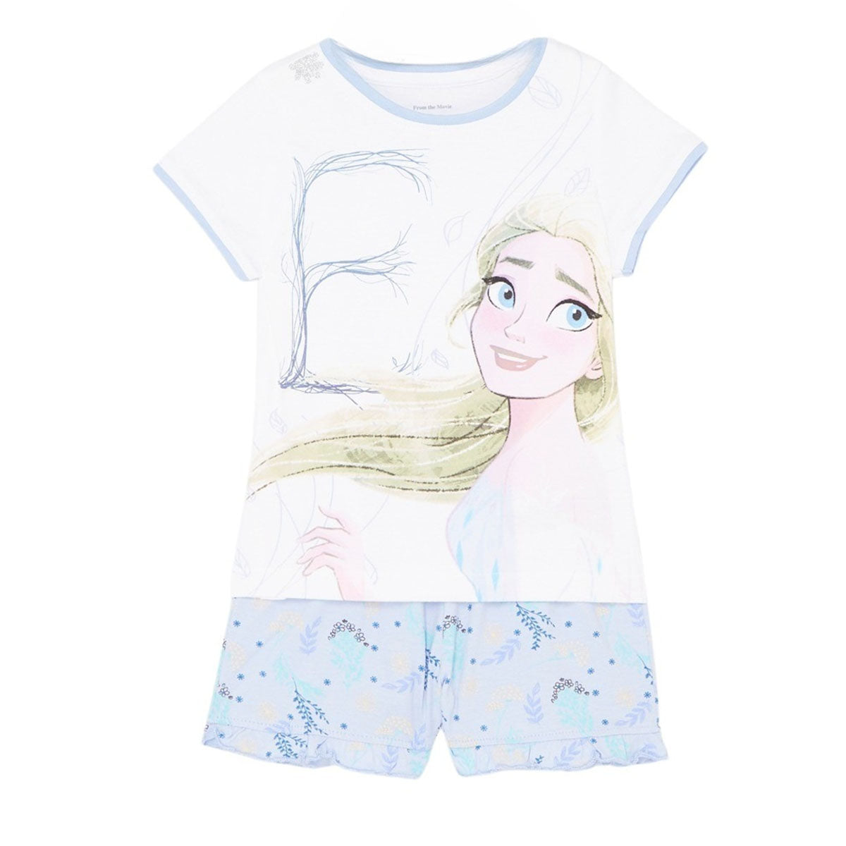 Ensemble La Reine des neiges - 2A Fille - Enfant - Violet - 100% Coton, 160 GSM SJ - TrendyFlair