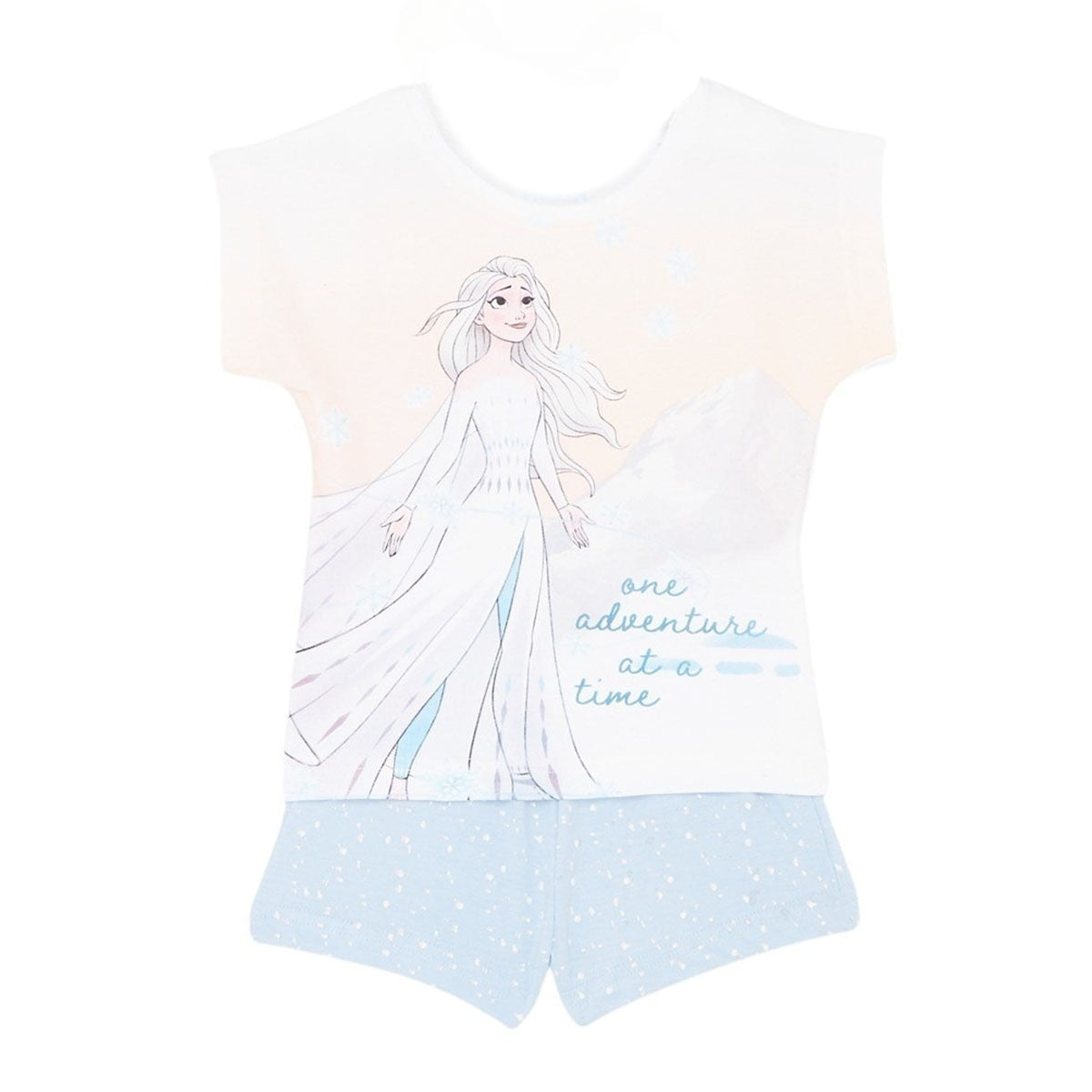 Ensemble La Reine des neiges - 2A Fille - Enfant - Bleu - 100% Coton, 160 GSM SJ - TrendyFlair
