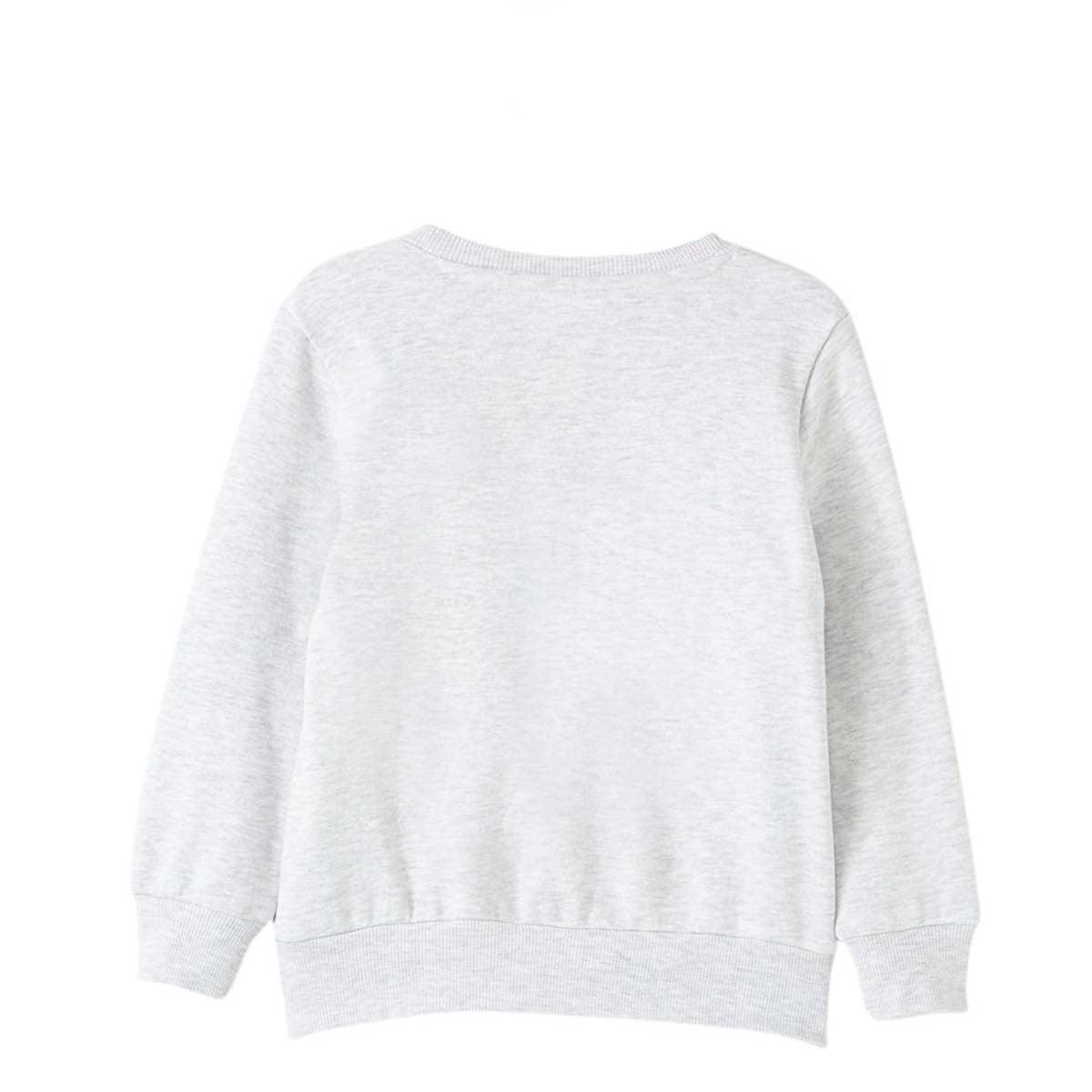 Sweat Mickey - 3/4A Garçon - Enfant - Gris - Coton/Polyester, POLAIRE 260 G/M2 BROSSÉ - TrendyFlair