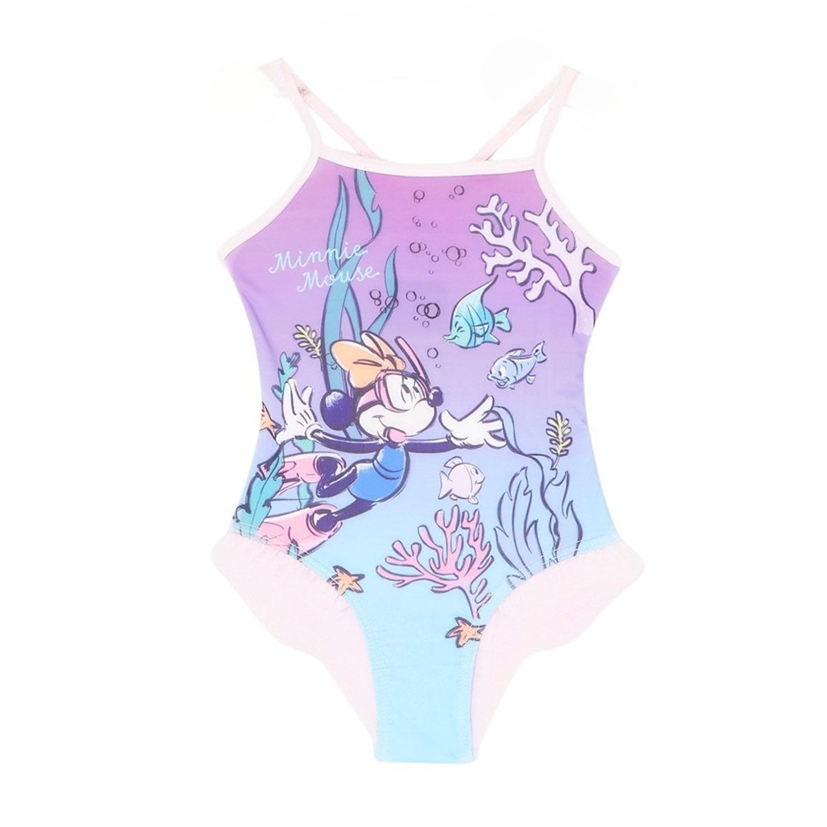 Maillot de bain Minnie - 3/4A Fille - Enfant - Rose - 85% Polyester 15% Elasthan - TrendyFlair