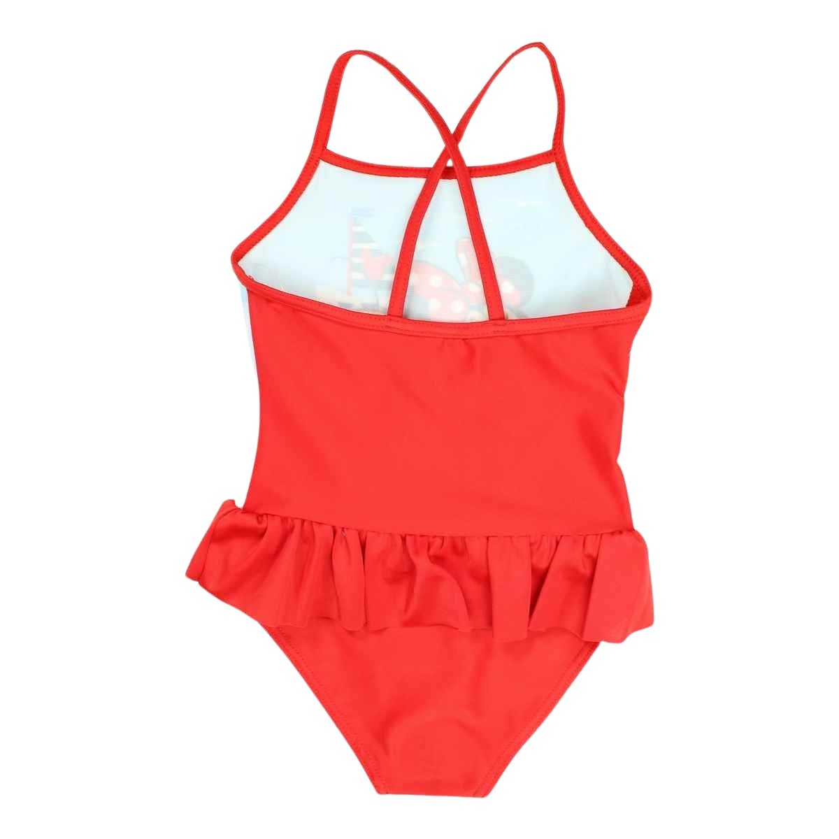 Maillot de bain Minnie - 3/4A Fille - Enfant - Rouge - 85 % Polyester - 15 % Élasthanne - TrendyFlair