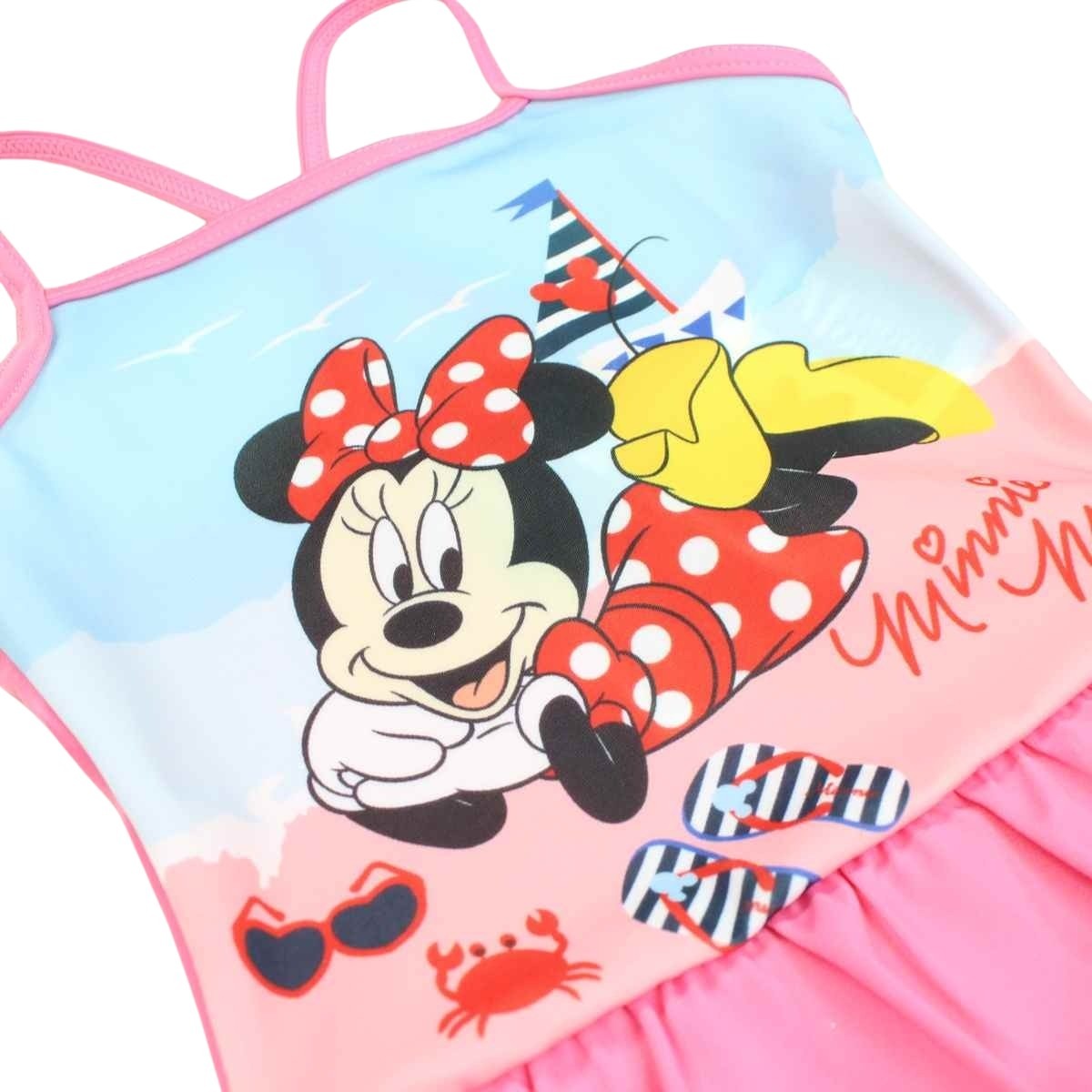 Maillot de bain Minnie - 3/4A Fille - Enfant - Rose - 85 % Polyester - 15 % Élasthanne - TrendyFlair
