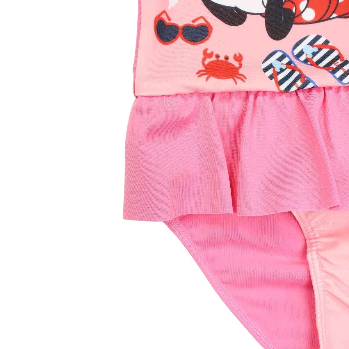 Maillot de bain Minnie - 3/4A Fille - Enfant - Rose - 85 % Polyester - 15 % Élasthanne - TrendyFlair