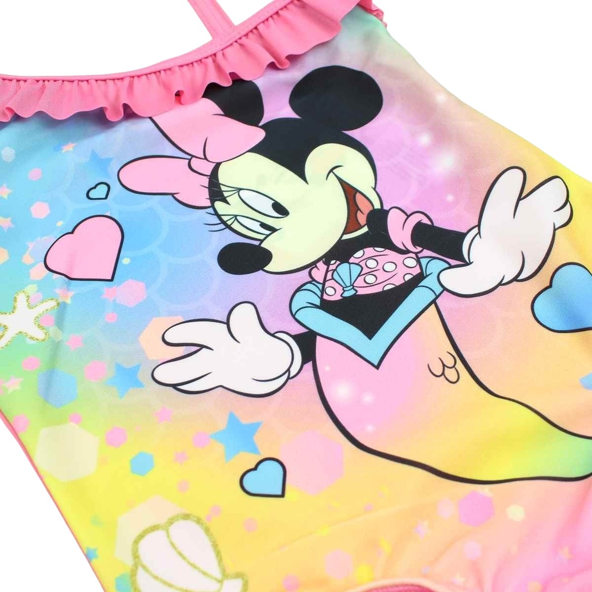 Maillot de bain Minnie - 3/4A Fille - Enfant - Rose - 85 % Polyester - 15 % Élasthanne - TrendyFlair