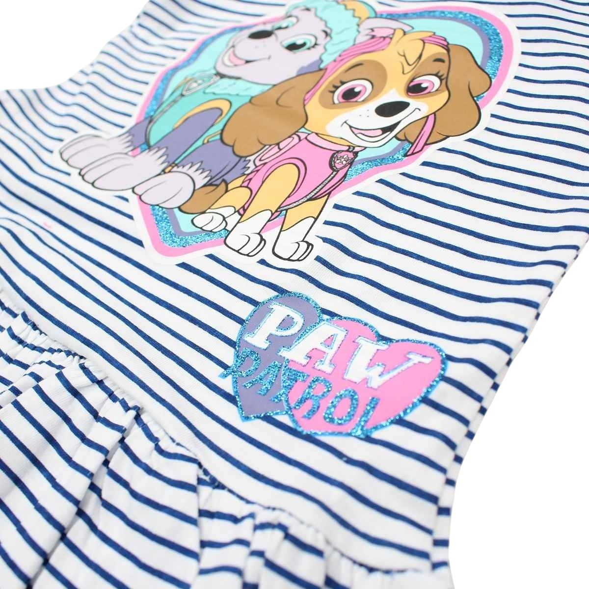 Robe Paw Patrol - 5A Fille - Enfant - Marine - 100 % Coton - TrendyFlair