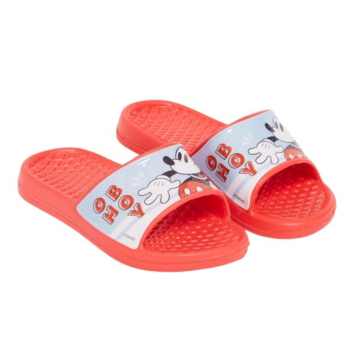 Claquette Mickey - 26 Garçon - Enfant - Rouge - Pvc - TrendyFlair