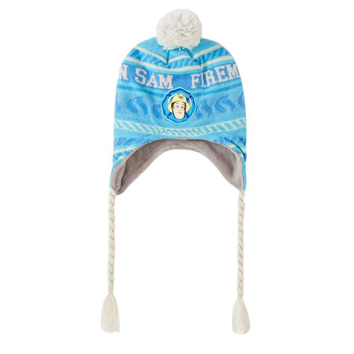Bonnet péruvien Fireman Sam - TU Garçon - Enfant - Gris - 100% Acrylique DOUBLURE 100% POLYESTRER - TrendyFlair