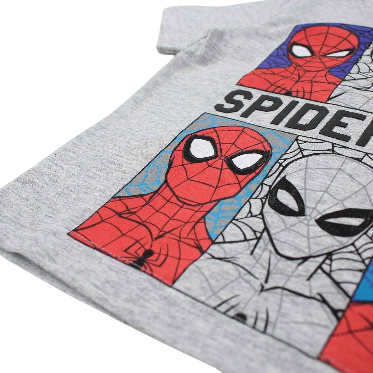 Ensemble Spiderman - 3A Garçon - Enfant - Gris - Short: 100 % Coton - T-Shirt gris: 93 % Coton - 7 % Polyester - TrendyFlair