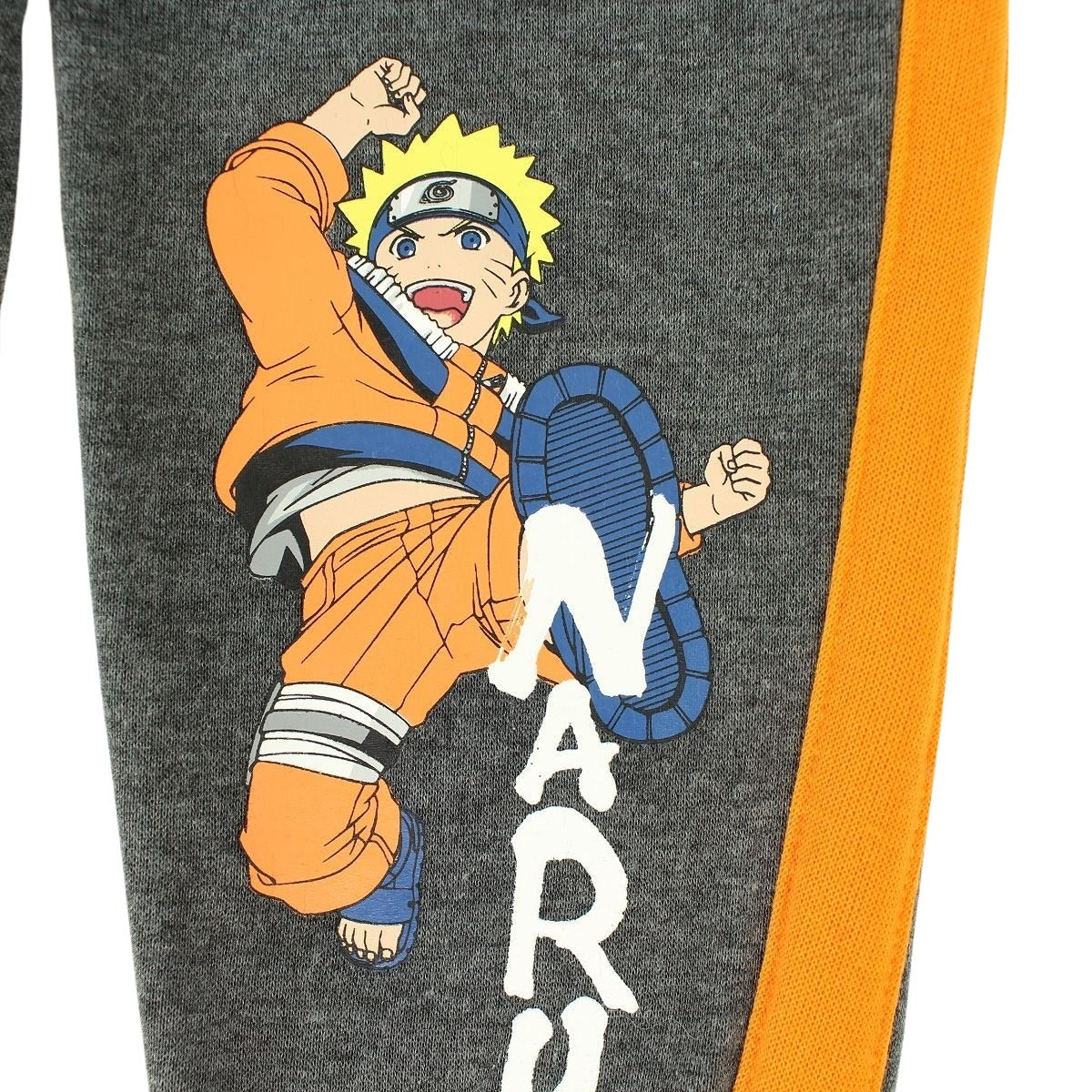 Pantalon de jogging Naruto - 3A Garçon - Enfant - Gris anthracite - 100 % Polyester - 240 gsm - TrendyFlair