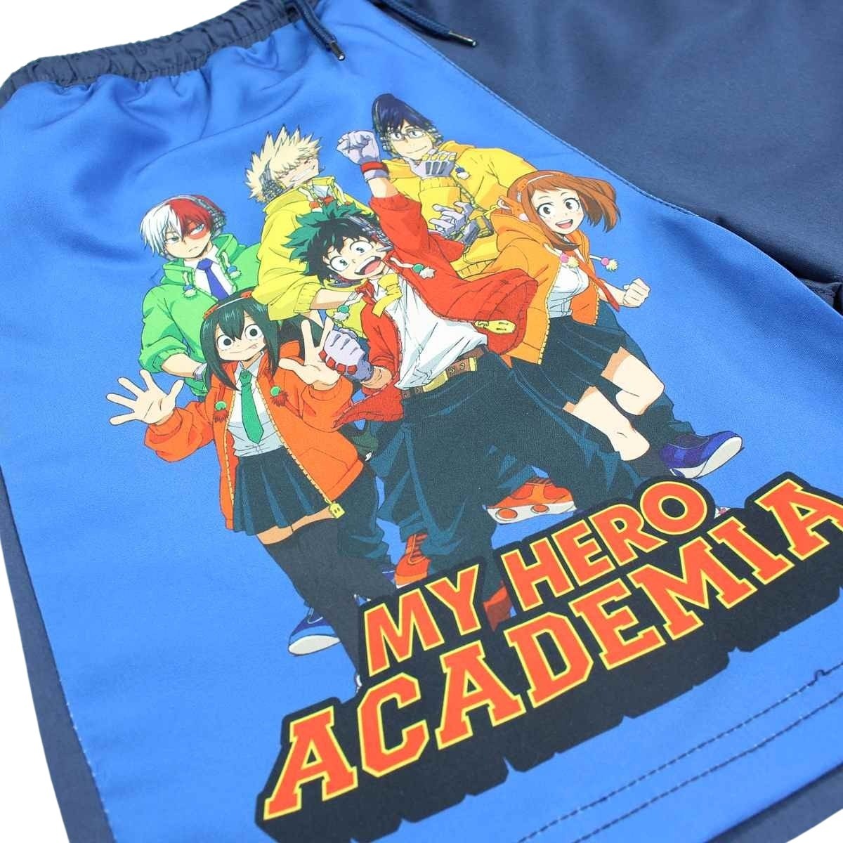 Short de bain My Hero Academia - 10A Garçon - Enfant - Bleu - 100 % Polyester - TrendyFlair