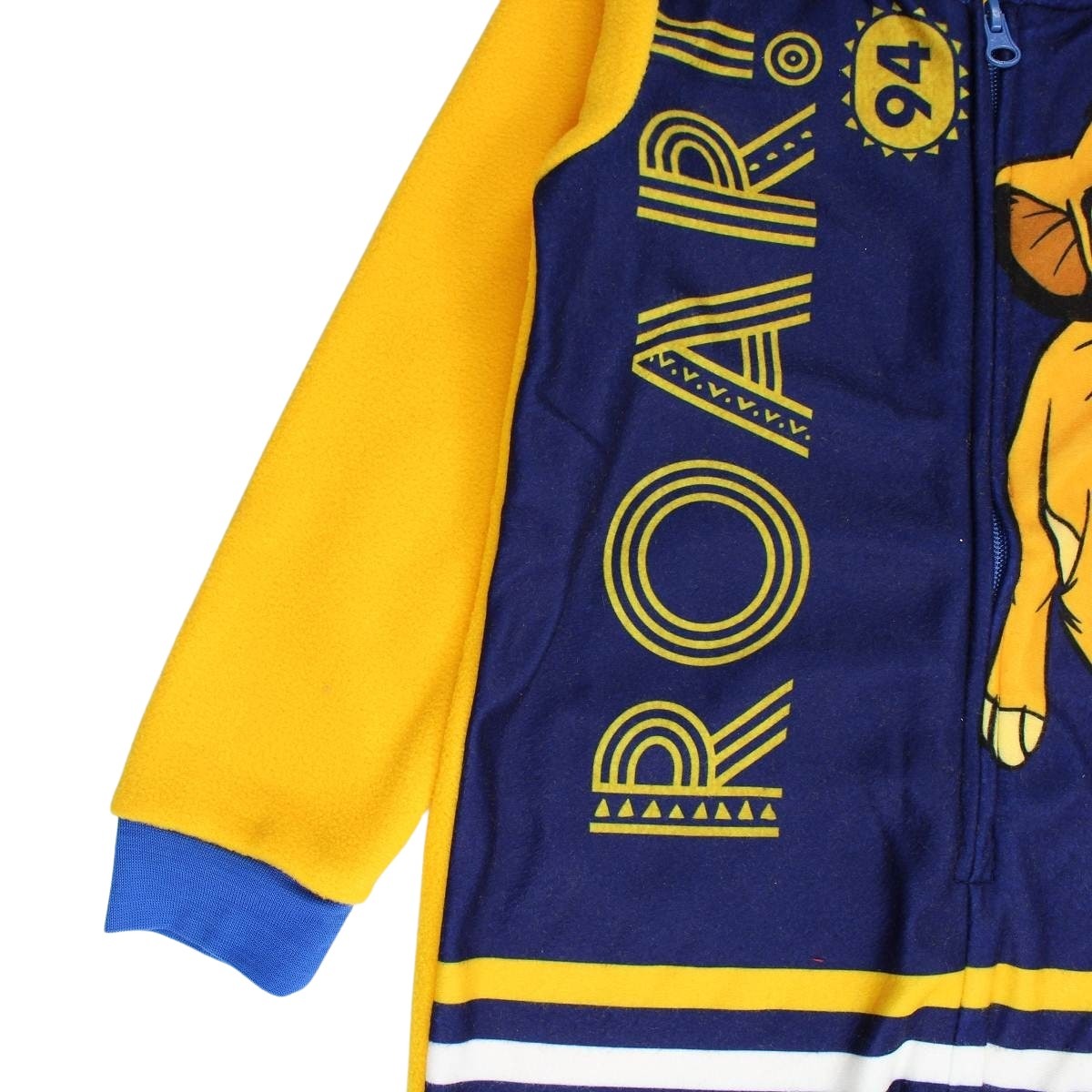 Combinaison Le Roi Lion - 4/5A Garçon - Enfant - Jaune - 100 % Polyester - 190 gsm Polaire - TrendyFlair