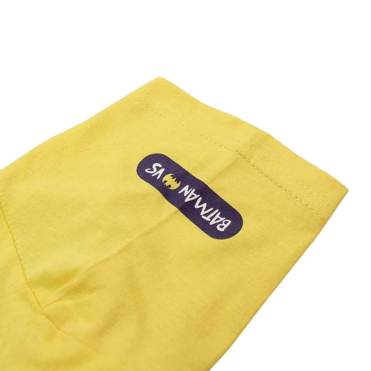 T-Shirt Batman - 2A Garçon - Enfant - Jaune - 100 % Coton - TrendyFlair