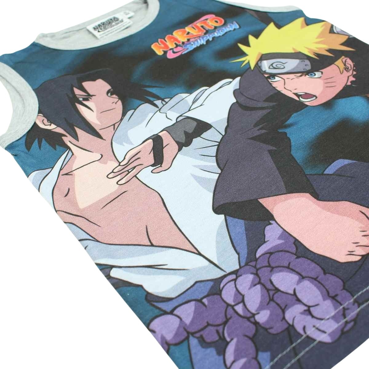 T-Shirt Naruto - 4A Garçon - Enfant - Gris - 93 % Coton - 7 % Polyester - TrendyFlair