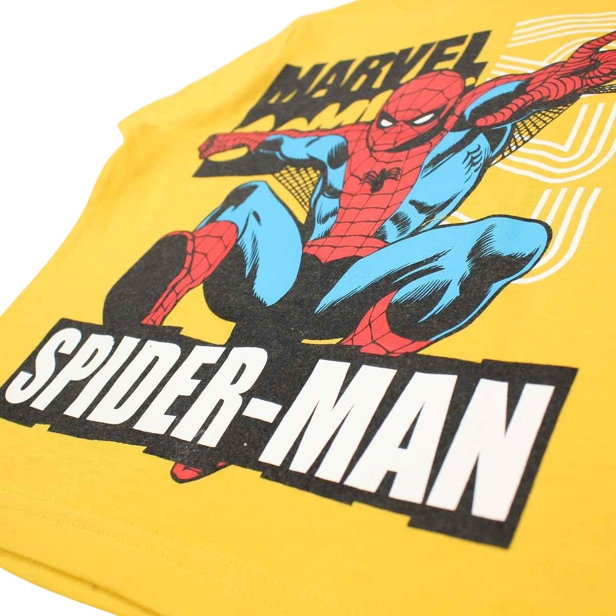T-Shirt Spiderman - 5A Garçon - Enfant - Jaune - 100 % Coton - TrendyFlair