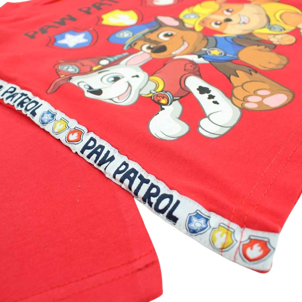 T-Shirt Paw Patrol - 5A Garçon - Enfant - Rouge - 100 % Coton - 160 gsm - TrendyFlair