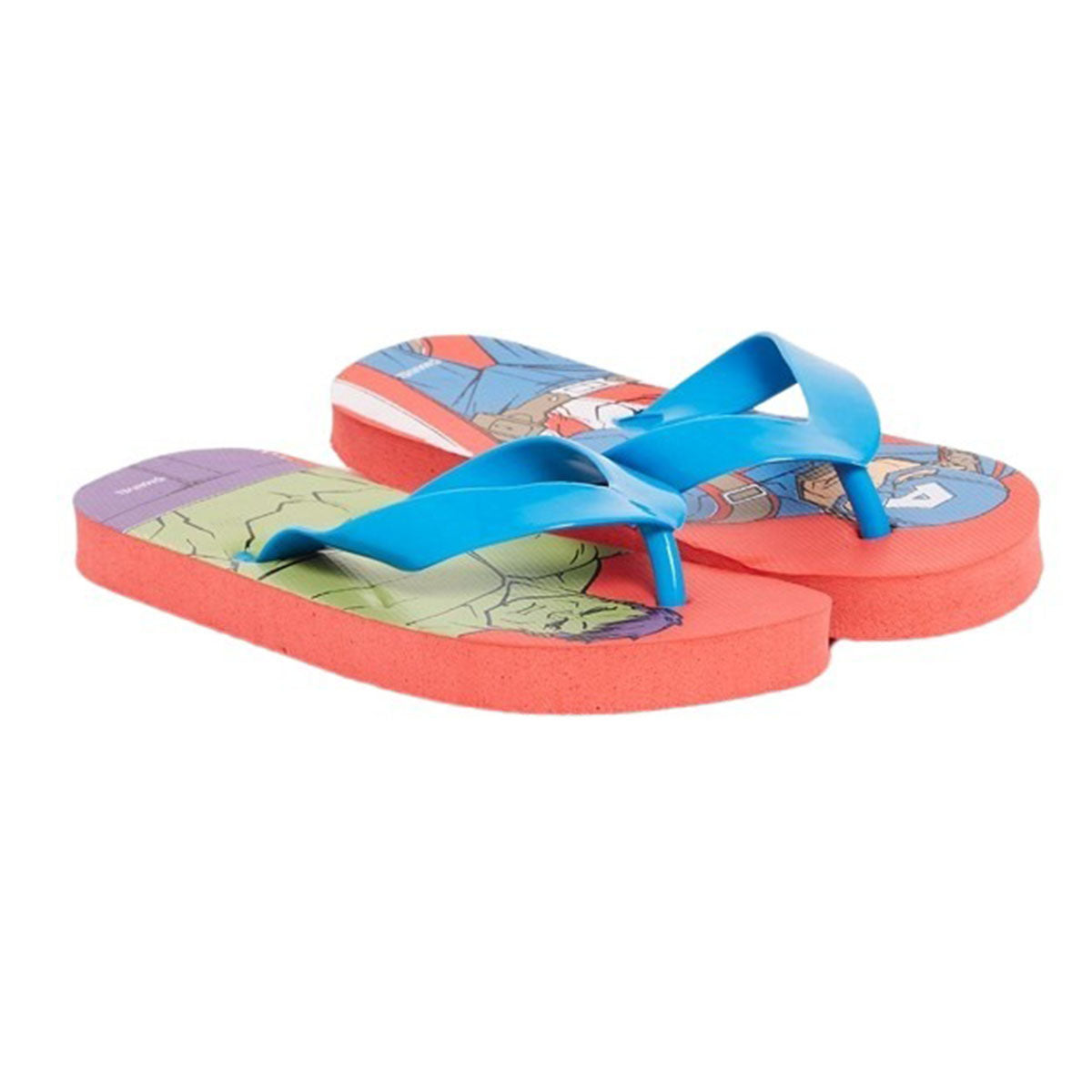 Tong Avengers - 26/27 Garçon - Enfant - Rouge - 100% polyéthylène - TOP Pvc - TrendyFlair