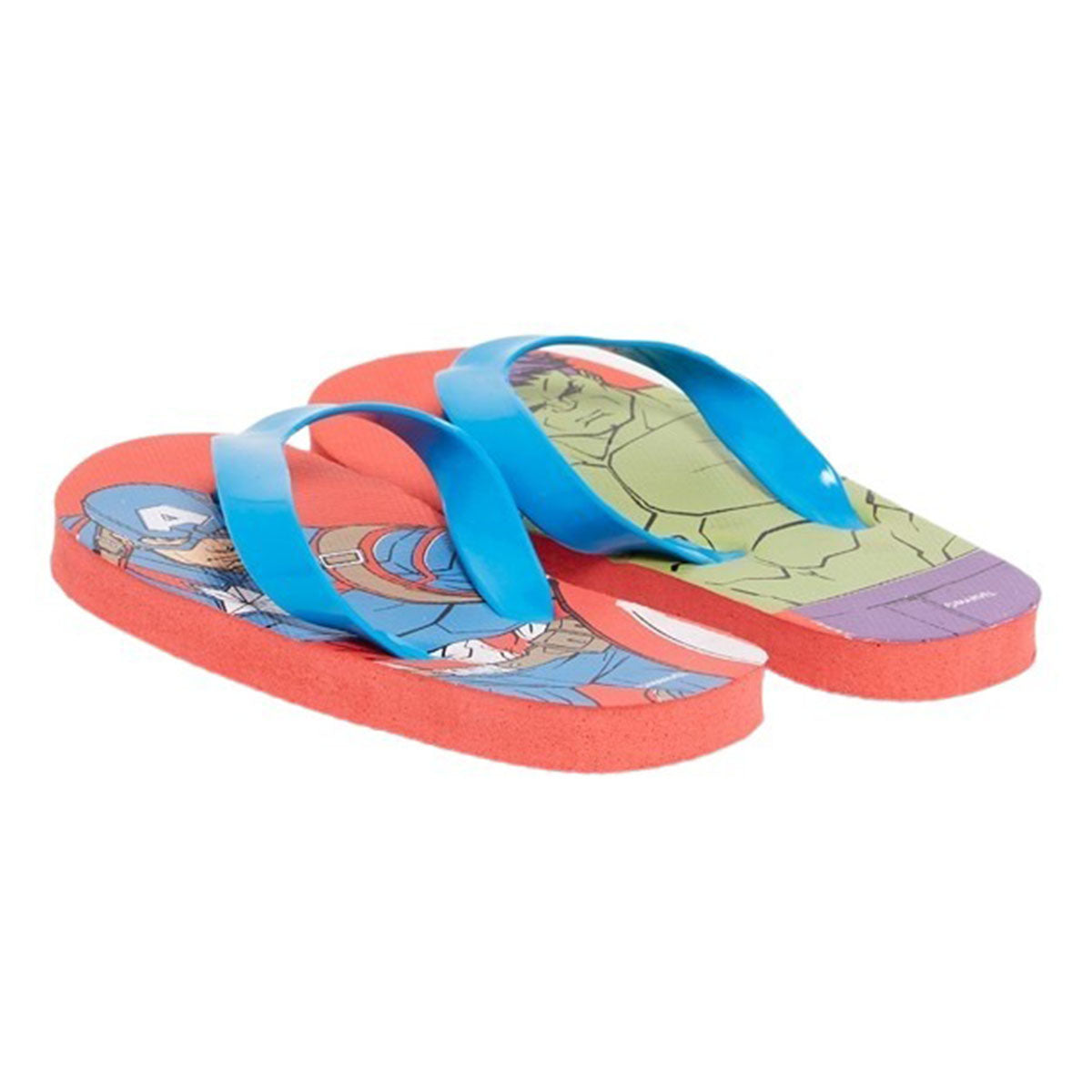 Tong Avengers - 26/27 Garçon - Enfant - Rouge - 100% polyéthylène - TOP Pvc - TrendyFlair