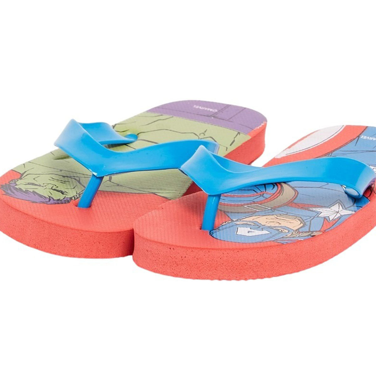 Tong Avengers - 26/27 Garçon - Enfant - Rouge - 100% polyéthylène - TOP Pvc - TrendyFlair