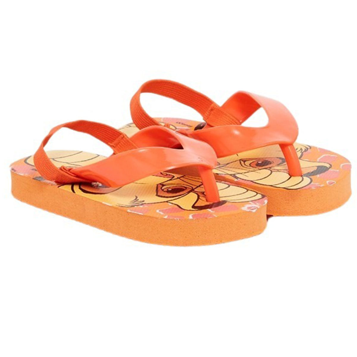 Tong Le Roi Lion - 19/20 Garçon - Enfant - Orange - 100% polyéthylène - TOP Pvc - TrendyFlair