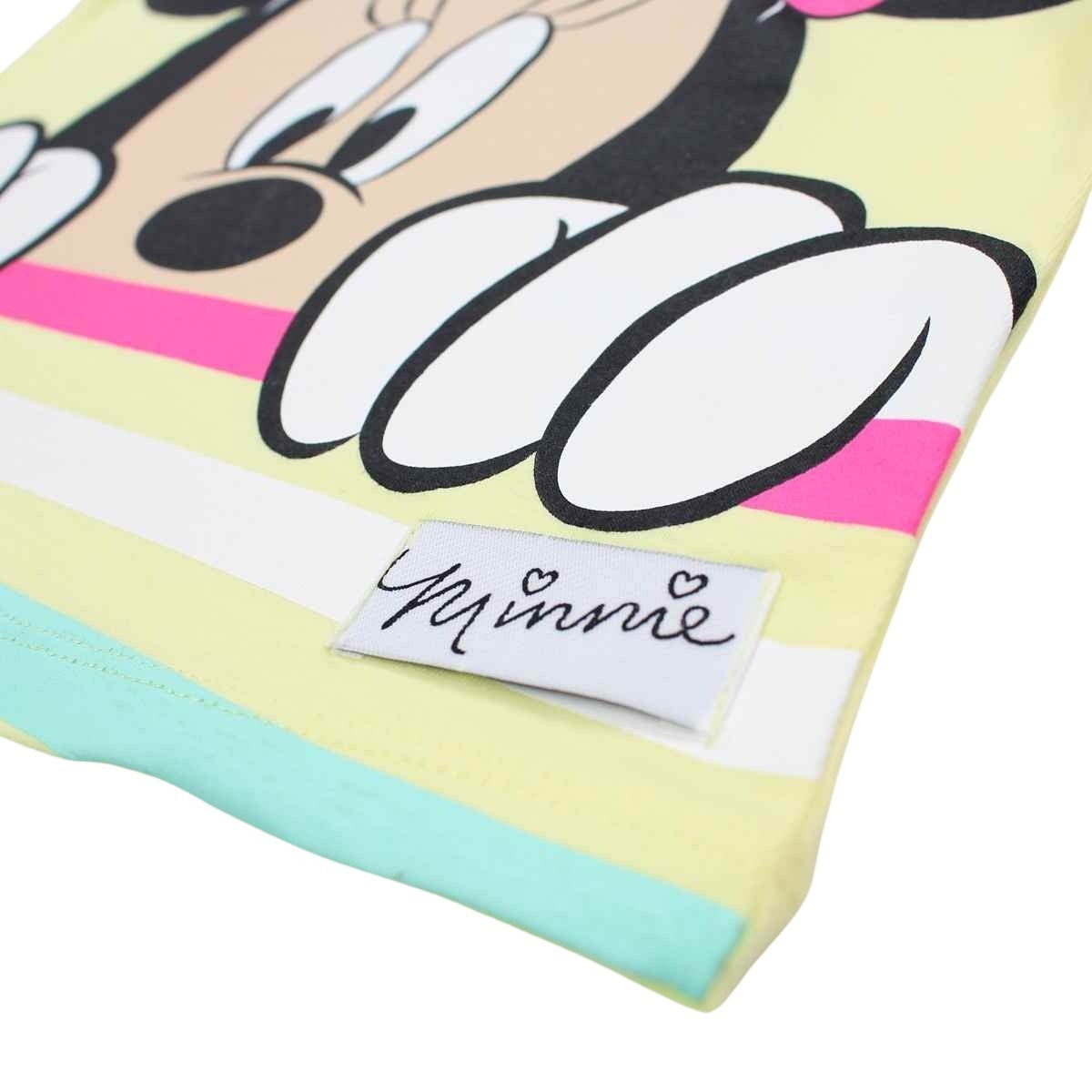 T-Shirt Minnie - 5A Fille - Enfant - Jaune - 100 % Coton - TrendyFlair