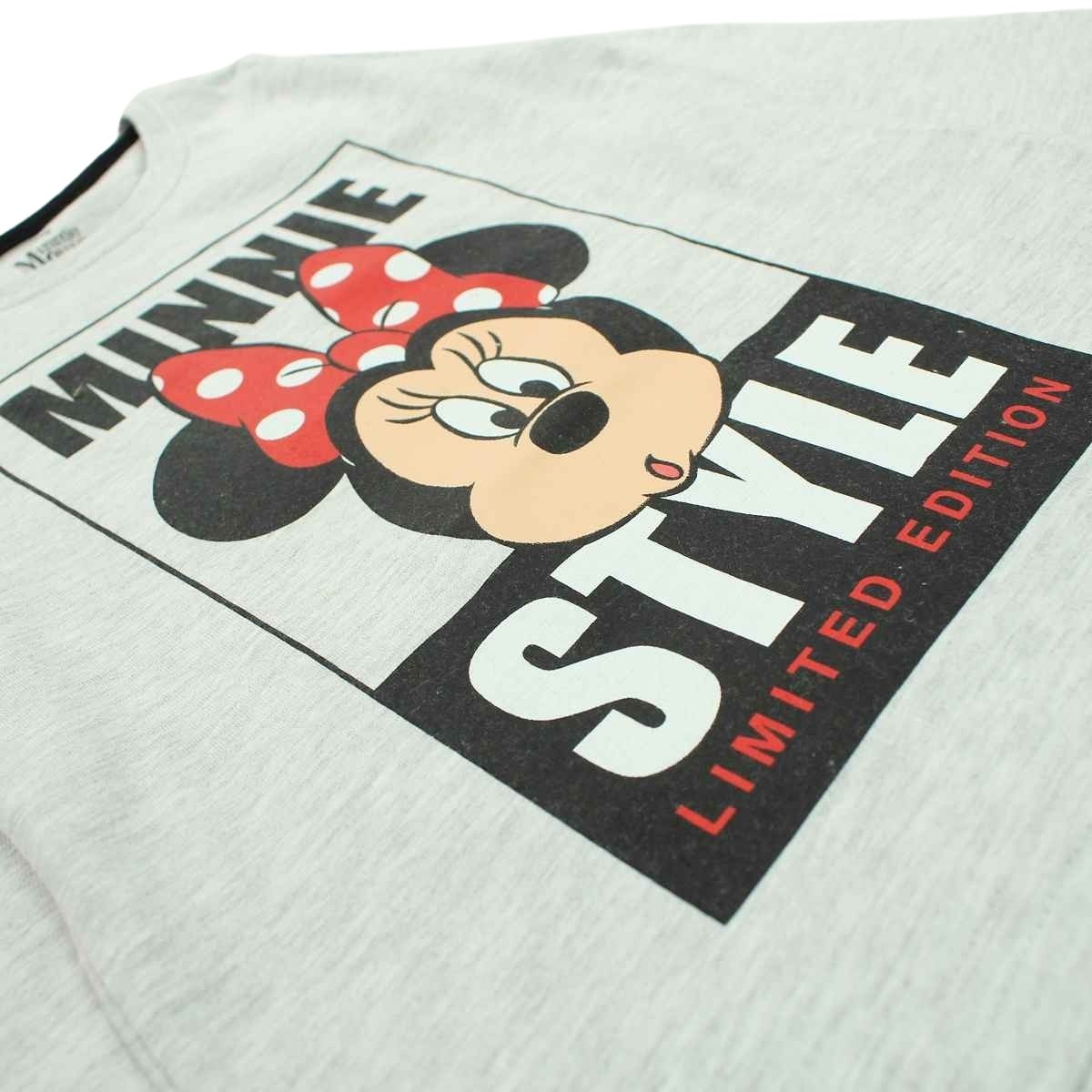 T-Shirt Minnie - 5A Fille - Enfant - Gris - 98 % Coton - 2 % Polyester - TrendyFlair