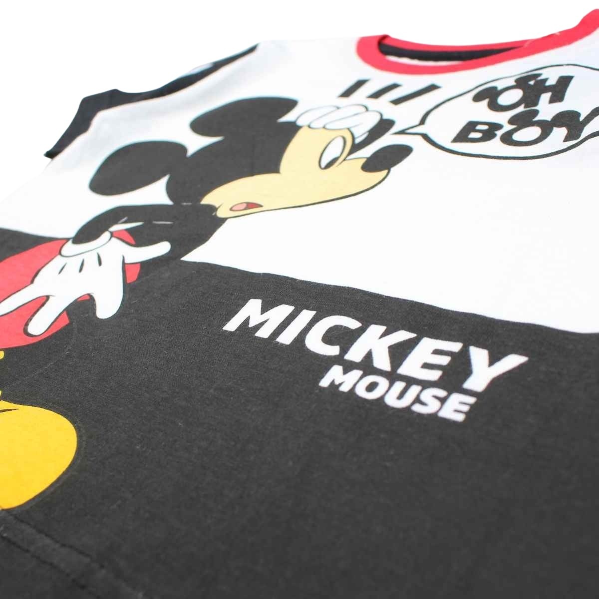 Ensemble Mickey - 2A Garçon - Enfant - Blanc - 100 % Coton - 160 gsm - TrendyFlair