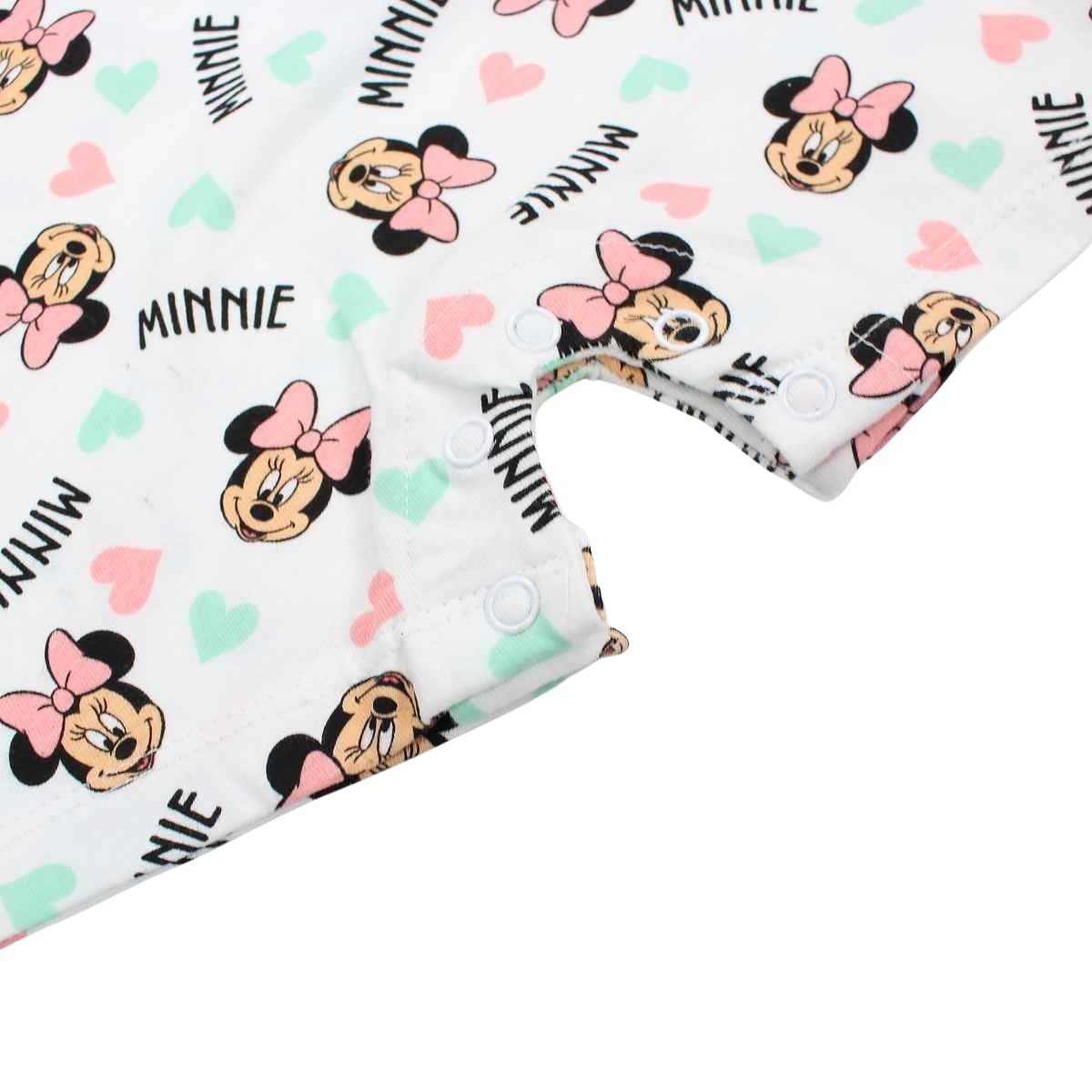Combishort bébé Minnie - 3M Bébé Fille - Enfant - Blanc - 100 % Coton - TrendyFlair