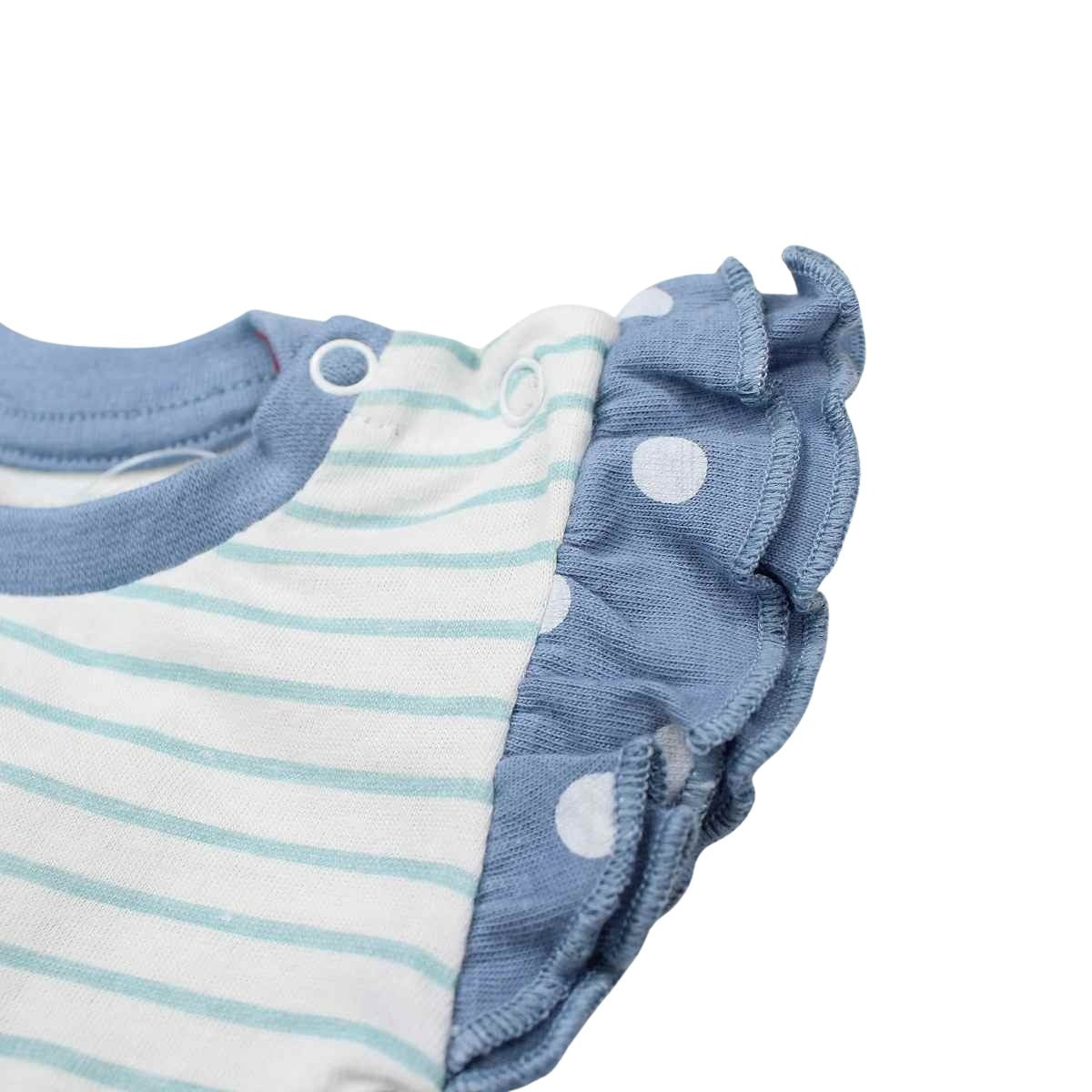 Ensemble bébé Minnie - 6M Bébé Fille - Enfant - Bleu - Haut: 100 % Coton - Bas: 95 % Coton - 5 % Élasthanne - TrendyFlair