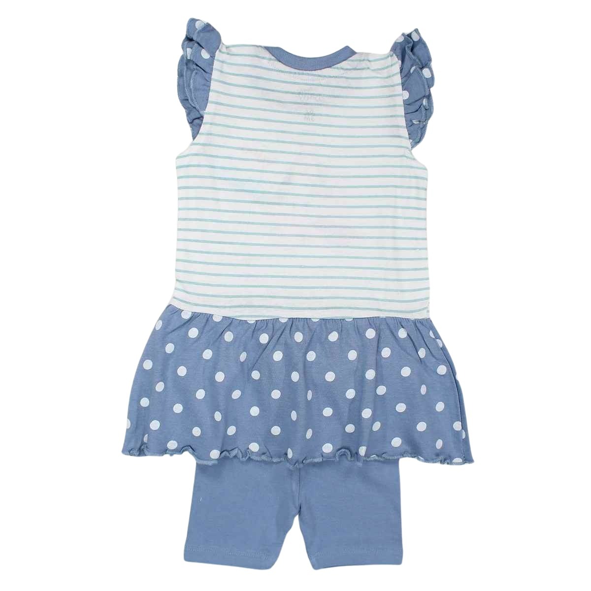 Ensemble bébé Minnie - 6M Bébé Fille - Enfant - Bleu - Haut: 100 % Coton - Bas: 95 % Coton - 5 % Élasthanne - TrendyFlair