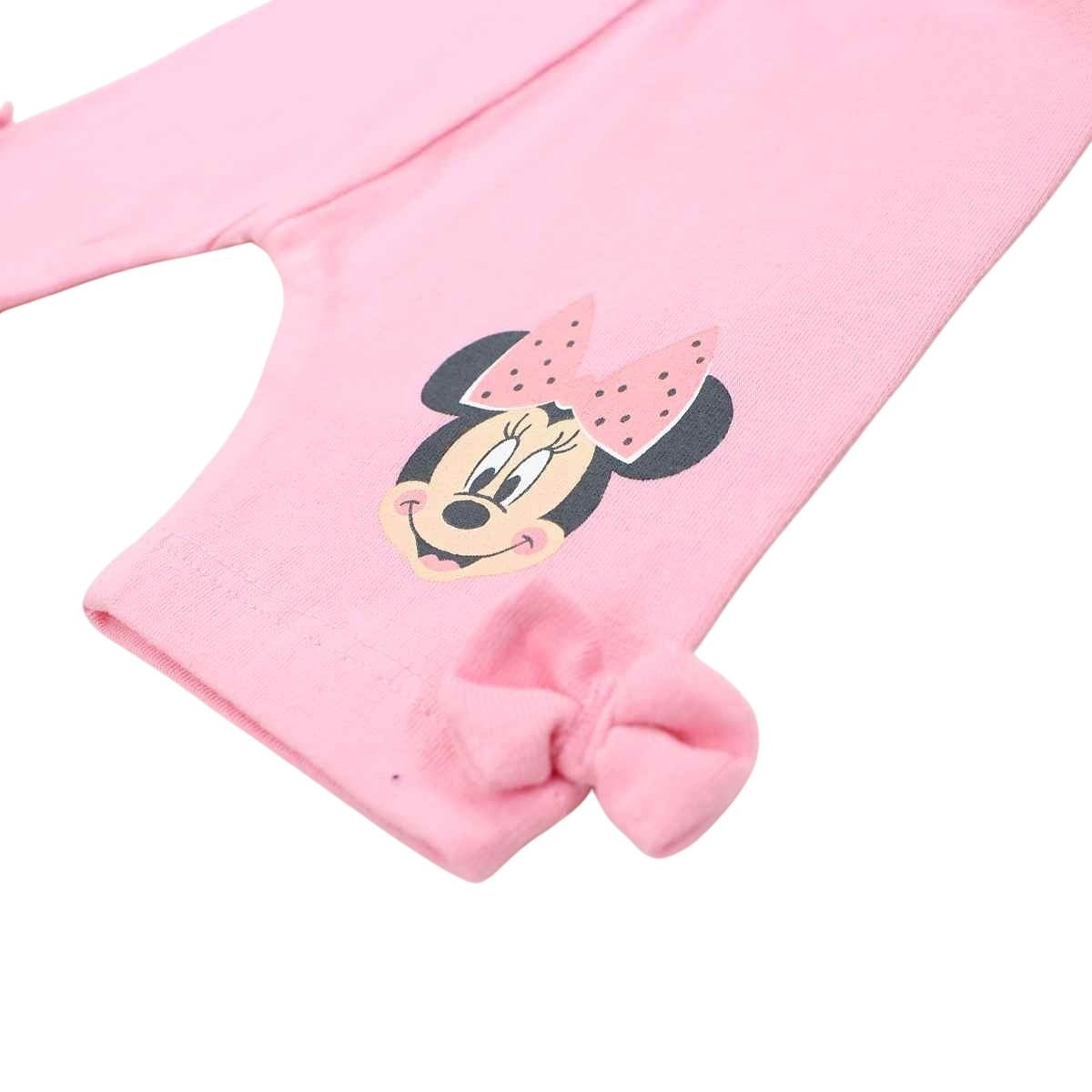 Ensemble bébé Minnie - 6M Bébé Fille - Enfant - Rose - Leggings: 95 % Coton - 5 % Élasthanne - Haut gris: 80 % Coton - 20 % Polyester - TrendyFlair