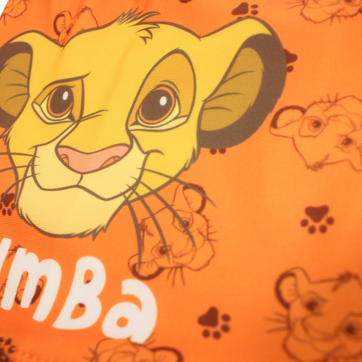 Boxer de bain Le Roi lion - 3/4A Garçon - Enfant - Orange - 88% Polyester, 12% Élasthanne, 200 GSMS J LINING ON FRONT, AS TECH PACK - TrendyFlair