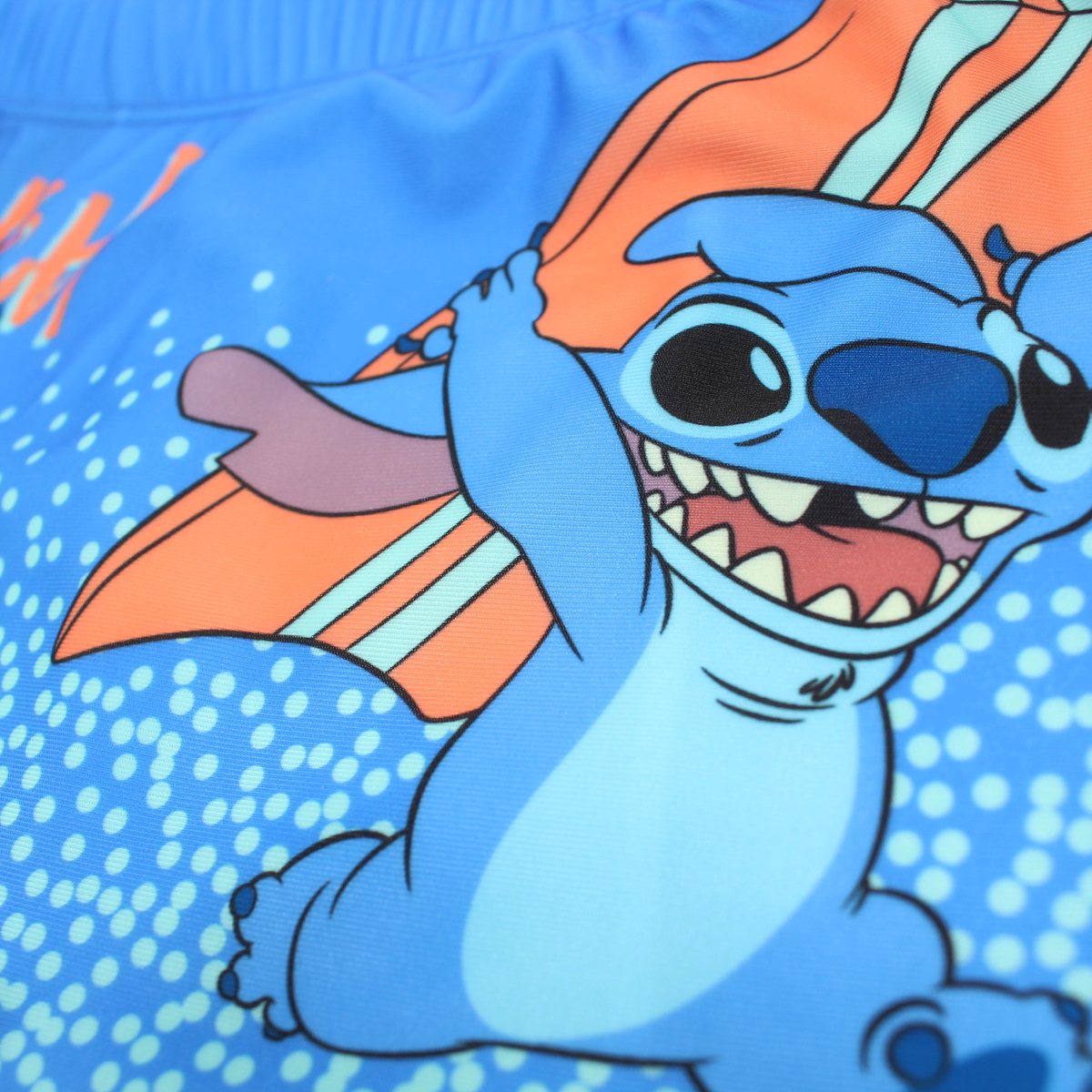 Boxer de bain Lilo et Stitch - 5/6A Garçon - Enfant - Bleu - 88% Polyester, 12% Élasthanne, 200 GSMS J LINING ON FRONT, AS TECH PACK - TrendyFlair