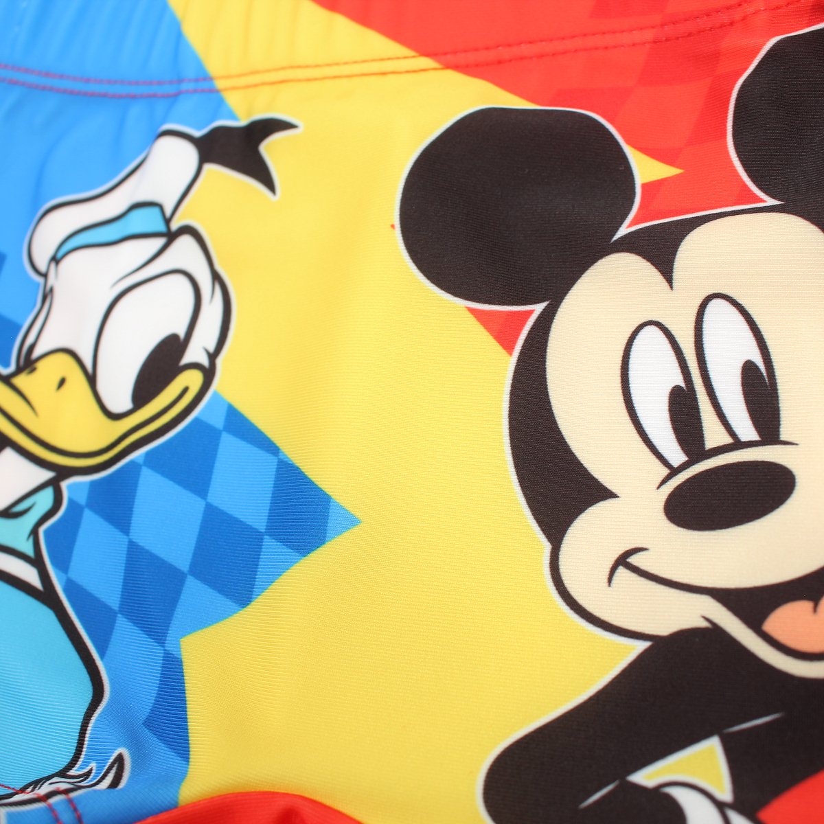 Boxer de bain Mickey - 5/6A Garçon - Enfant - Bleu - 88% Polyester, 12% Élasthanne, 200 GSMS J LINING ON FRONT, AS TECH PACK - TrendyFlair