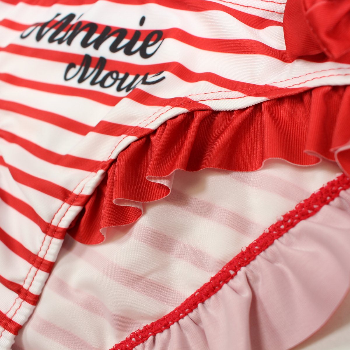 Maillot de bain Minnie - 6/7A Fille - Enfant - Rouge - 88%Polyester, 12% Élasthanne, 200gsm - TrendyFlair