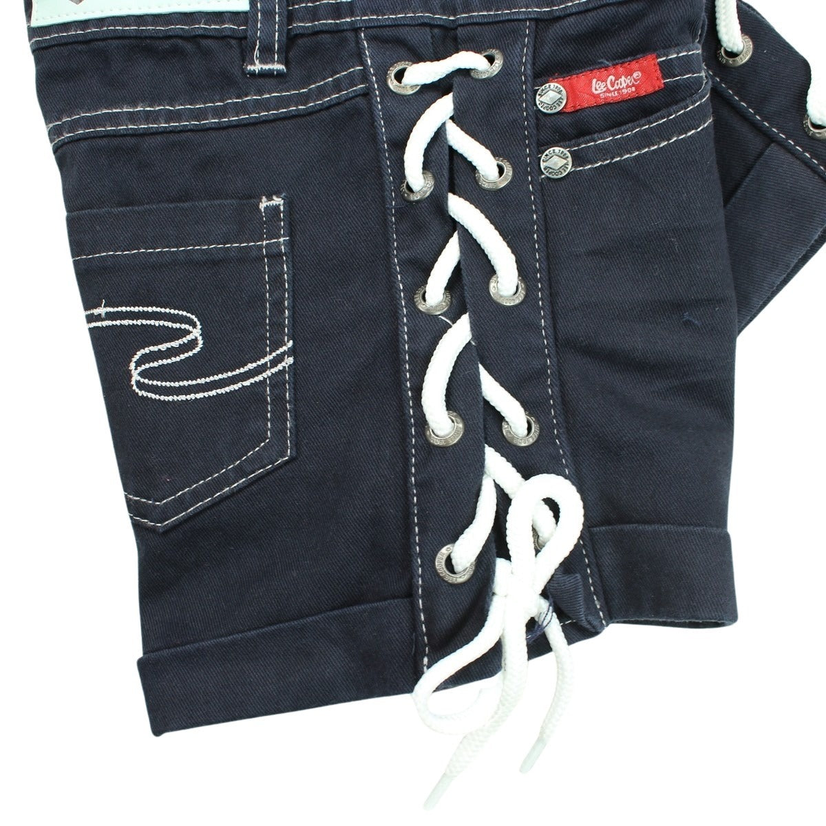Short Lee Cooper - 6A Fille - Enfant - Marine - Coton /ELASTAN - TrendyFlair