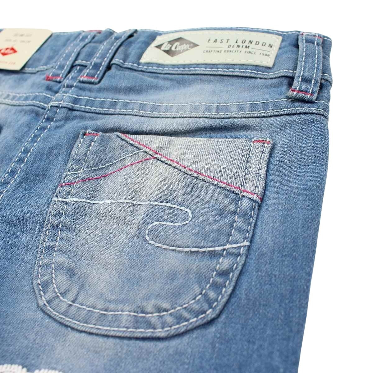 Short Lee Cooper - 4A Fille - Enfant - Bleu - 98 % Coton - 2 % Élasthanne - TrendyFlair