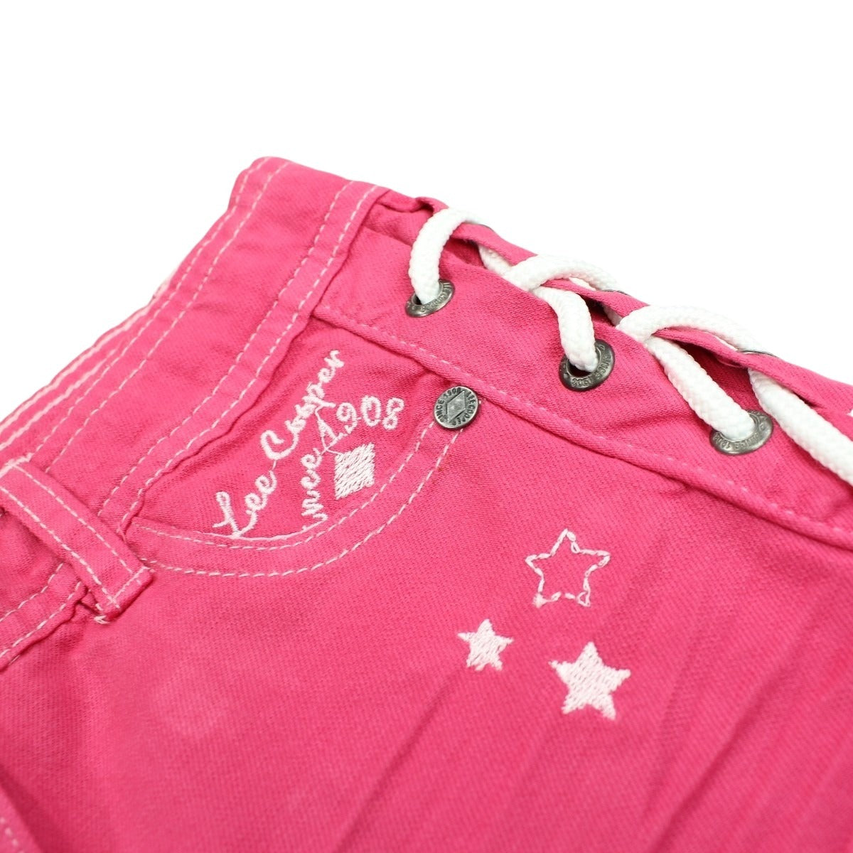 Short Lee Cooper - 6A Fille - Enfant - Rose - Coton /ELASTAN - TrendyFlair