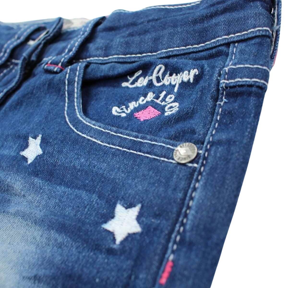 Short Lee Cooper - 4A Fille - Enfant - Marine - 98 % Coton - 2 % Élasthanne - TrendyFlair