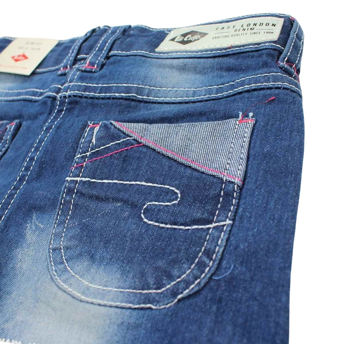 Short Lee Cooper - 4A Fille - Enfant - Marine - 98 % Coton - 2 % Élasthanne - TrendyFlair