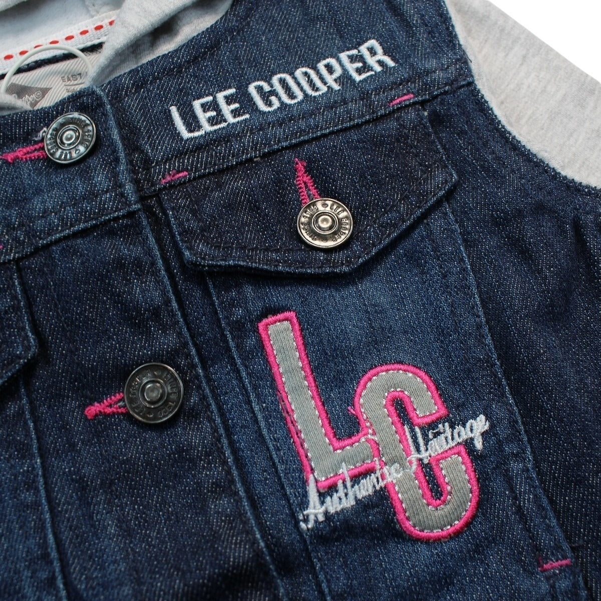 Veste à capuche Lee Cooper Kids - 4A Fille - Enfant - Gris - 100 % Coton - TrendyFlair