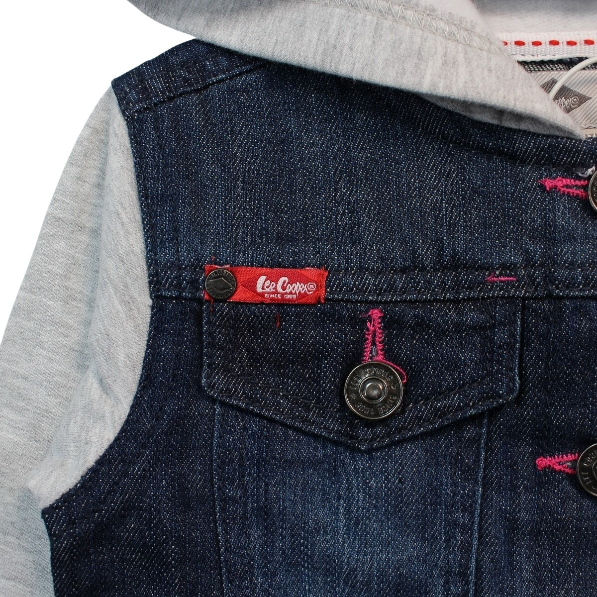 Veste à capuche Lee Cooper Kids - 4A Fille - Enfant - Gris - 100 % Coton - TrendyFlair