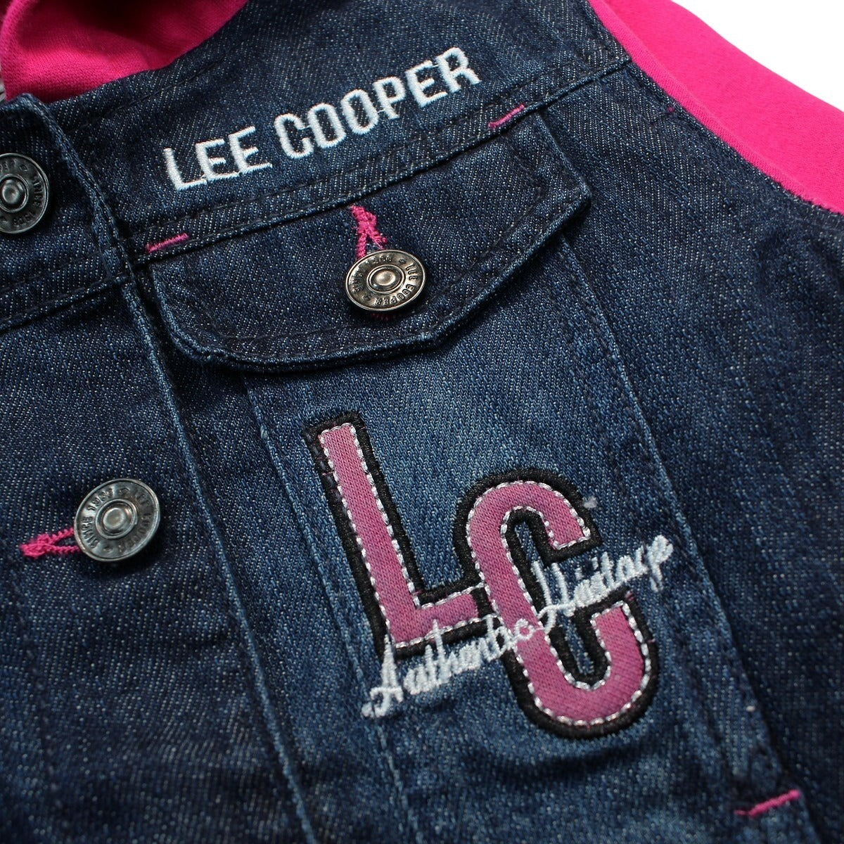 Veste à capuche Lee Cooper Kids - 6A Fille - Enfant - Fushia - 100 % Coton - TrendyFlair