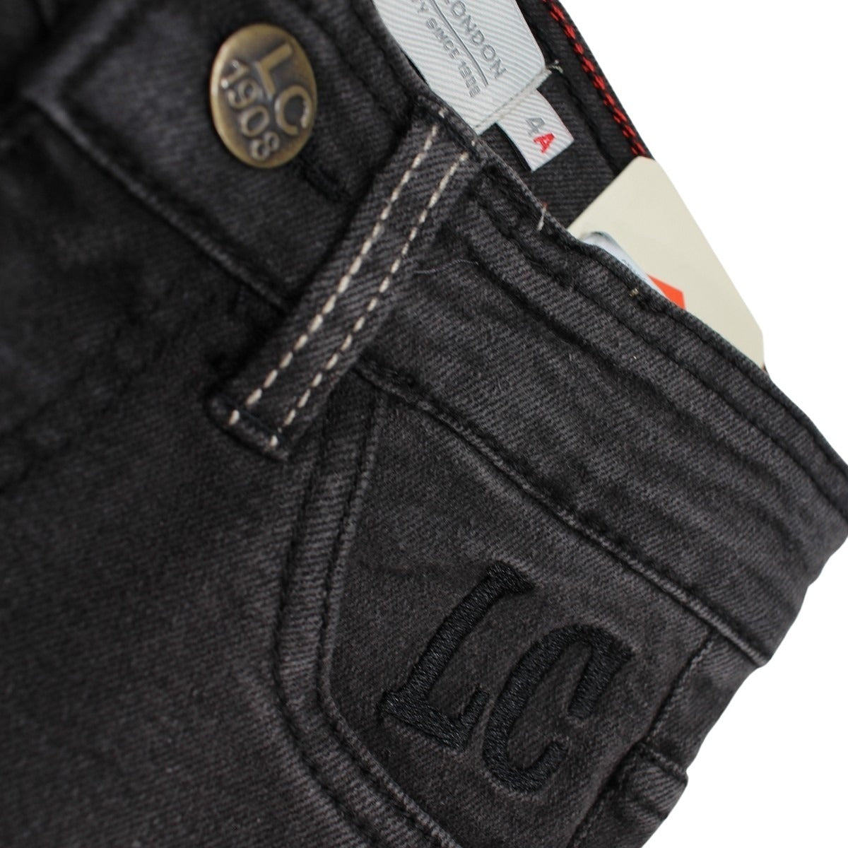 Pantalon garcon Lee Cooper - 6A Garçon - Enfant - Gris - 70 % Coton - 18 % Polyester - 10 % viscose - TrendyFlair