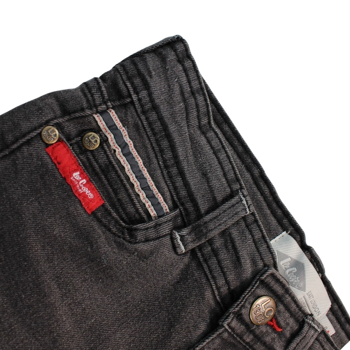 Pantalon Jeans garcon Lee Cooper - 4A Garçon - Enfant - Gris - 70 % Coton - 18 % Polyester - 10 % viscose - 2 % Élasthanne - TrendyFlair