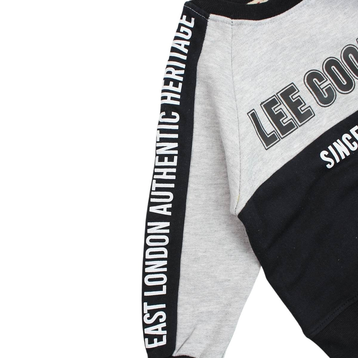 Sweat Lee Cooper - 6A Garçon - Enfant - Noir - 60% Coton/40% Polyester, Fleece, 280GSM - TrendyFlair